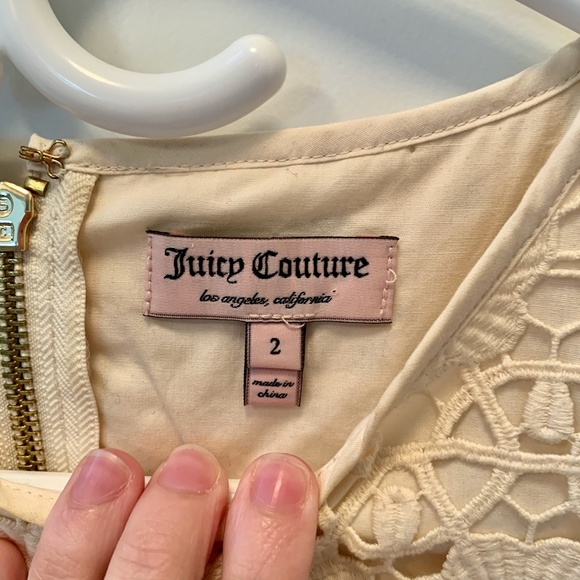Juicy Couture Daisy Guipure Crochet Lace Dress - Picture 2 of 5